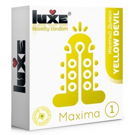 Презерватив Luxe Maxima WHITE "Желтый Дьявол" - 1 шт.