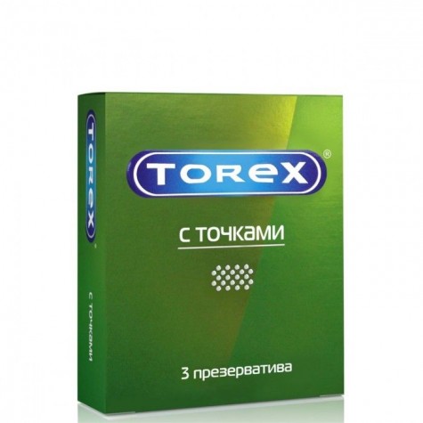 Текстурированные презервативы Torex "С точками" - 3 шт.