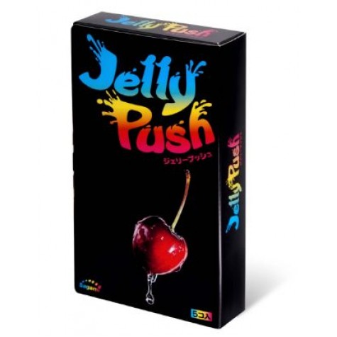 Розовые презервативы Sagami Jelly Push - 5 шт.