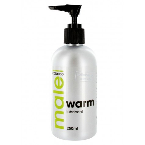 Лубрикант с согревающим эффектом MALE Cobeco Warm Lubricant - 250 мл.